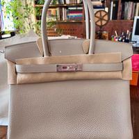 Borsa Birkin Hermes 35 color ghiaccio