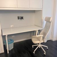 Scrivania + sedia ufficio Ikea
