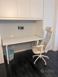 Scrivania + sedia ufficio Ikea