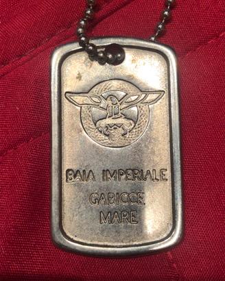 Catenina c/Piastrina/gadget stile militare Baia Im