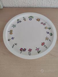 Piatto in gesso ceramico diam. 29 cm