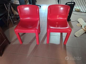 Coppia Sedie Kartell firmate Carlo Bartoli .