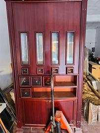 Mobile mogano dispenser caffè in grani