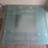 Tavolo da cucina in vetro temperato spesso 