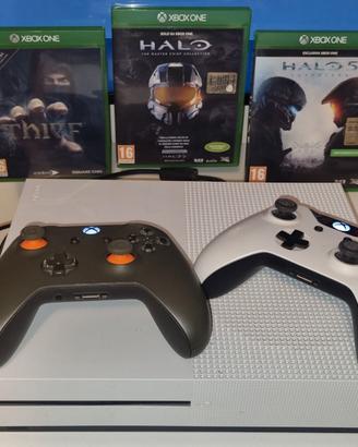 Xbox One S 500GB + 2 controller + 3 giochi (Halo..