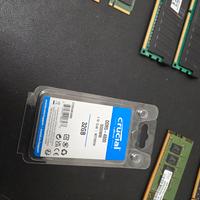 Crucial ddr5 32gb sodimm e ddr4 dimm corsar 3200