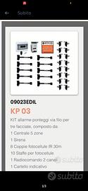 antifurto professionale ponteggi 3 facciate 