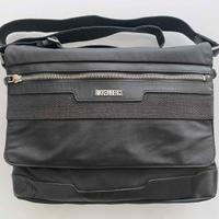 Borsa Bikkembergs uomo 38x30 nero Pelle/stoffa
