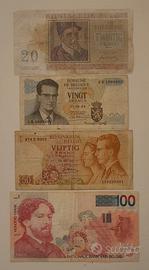 LOTTO BANCONOTE FRANCHI BELGIO