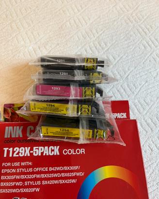 Cartucce per stampante Epson nero giallo magenta