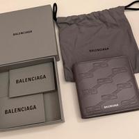 Portafoglio Balenciaga in pelle grigio