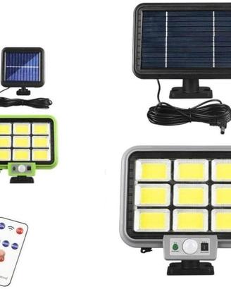 FARO COB 252 LED CON PANNELLO SOLARE TELECOMANDO