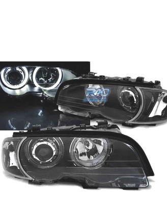FARI BMW E46 COUPE CABRIO 99-03 ANGEL EYES LED NER