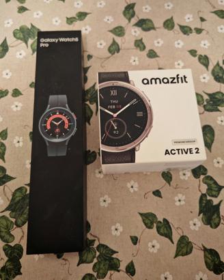Amazfit Active 2 premium più Samsung watch 5 pro