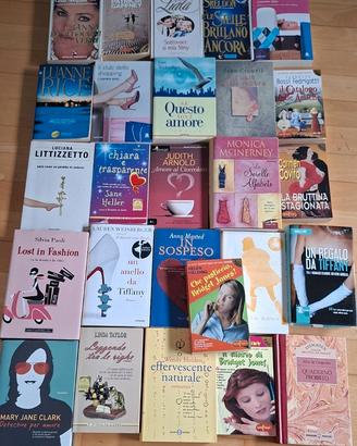Lotto 26 libri genere rosa, storie di donne