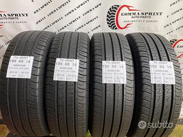 4 pneumatici 195/60/16c goodyear estive seminuove