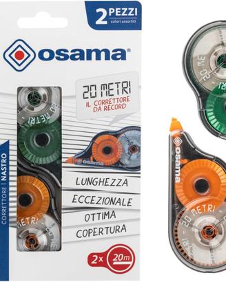 OSAMA - Bianchetto a Nastro, 2 Pezzi x 20 Metri 