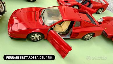 Ferrari testarossa 1984 1:18 die-cast bburago