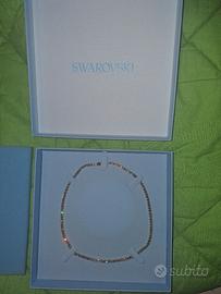 Collana Swarovski Tennis Matrix, Finitura oro 18K
