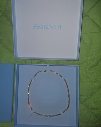 Collana Swarovski Tennis Matrix, Finitura oro 18K