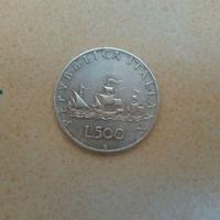 Lotto 500 lire caravelle/busto donna