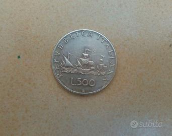 Lotto 500 lire caravelle/busto donna