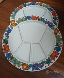 2 Piatti fonduta acapulco Diametro cm 25 Villeroy