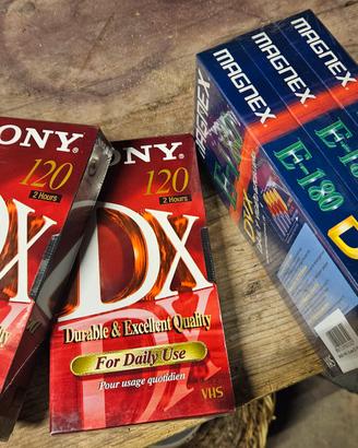 videocassette vergini sony magnex