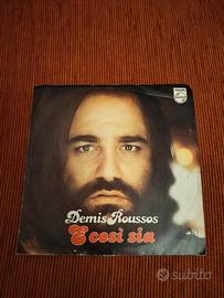 45 giri Demis Roussos Philips 1977 "E così sia"