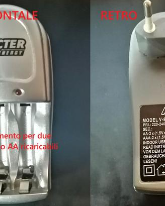 Caricabatterie pile stilo ricaricabili 1.5V