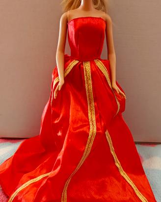 Bambola Barbie Red Dress