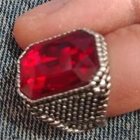 Anello Chavalier in Argento 925 con pietra ovale 