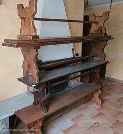 panche in legno massello 