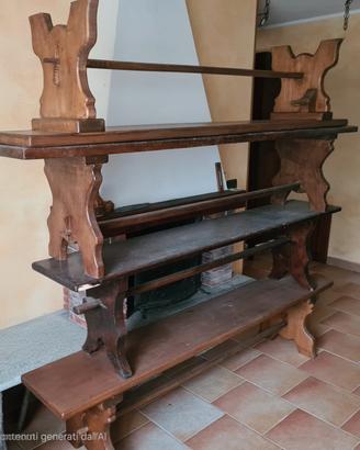 panche in legno massello 