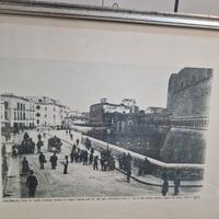 Litografia storica “Piazza del Castello – Bari”