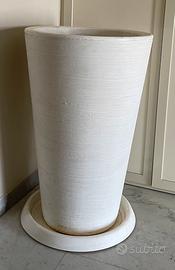 Vaso tondo in resina Lilium 75 cm