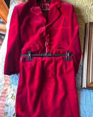 Tailleur in coniglia bordeaux