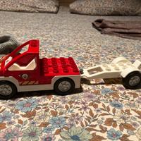 Lego Duplo camion pompieri con rimorchio
