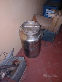 bidone acciaio per alimenti 