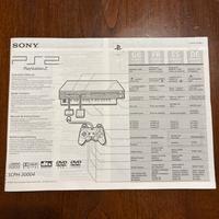 Manuale istruzioni PlayStation 2 fat SCPH-30004