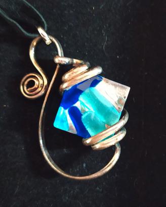 Collana in vetro di Murano pezzo unico