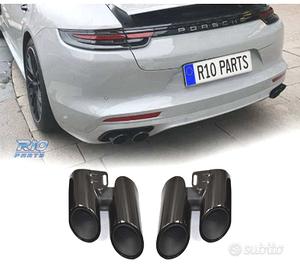 TERMINALI SCARICO PORSCHE PANAMERA 17- LOOK S NERO