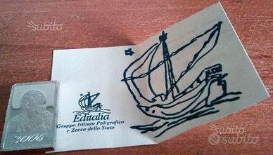 Ipzs salomè ag argento proof specchio francobolli