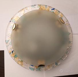 Plafoniera vetro colorato