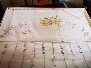 lenzuolo matrimoniale ricamato bassetti