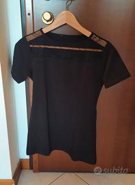 t-shirt donna con Pizzo superiore jadea