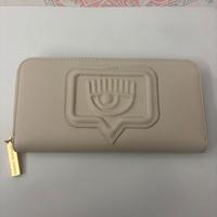 Portafoglio nuovo Chiara Ferragni colore panna