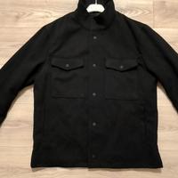 Giacca Autunnale Uomo Nera con Tasche Frontali