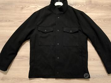 Giacca Autunnale Uomo Nera con Tasche Frontali