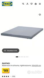 materasso matrimoniale o topper ikea come nuovo